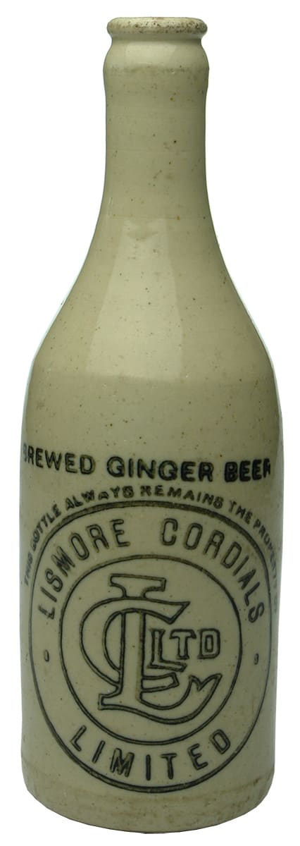 Lismore Cordials Brewed Ginger Beer Stoneware Bottle