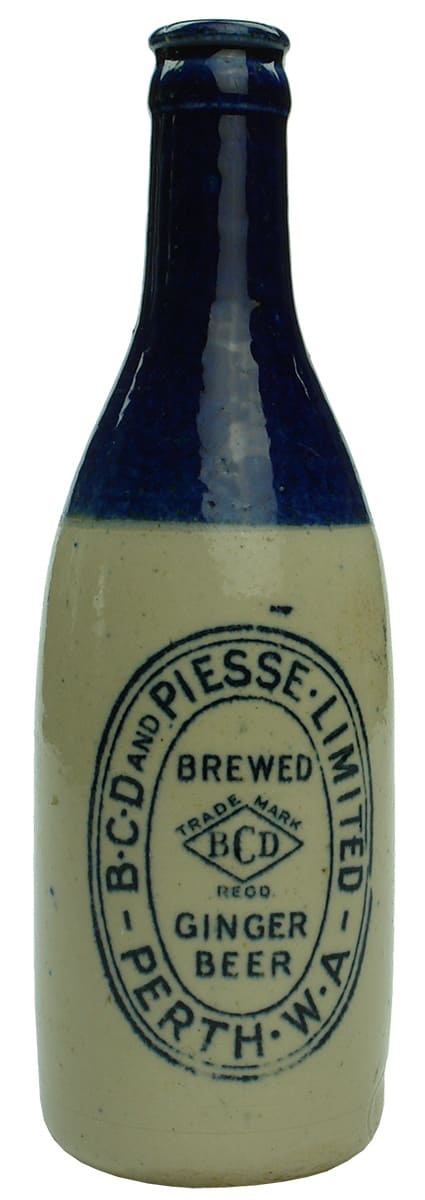 BCD Piesse Perth Brewed Ginger Beer Bottle