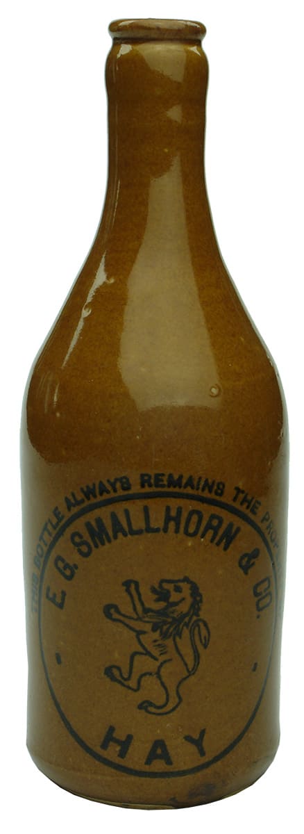 Smallhorn Hay Rampant Lion Ginger Beer Bottle