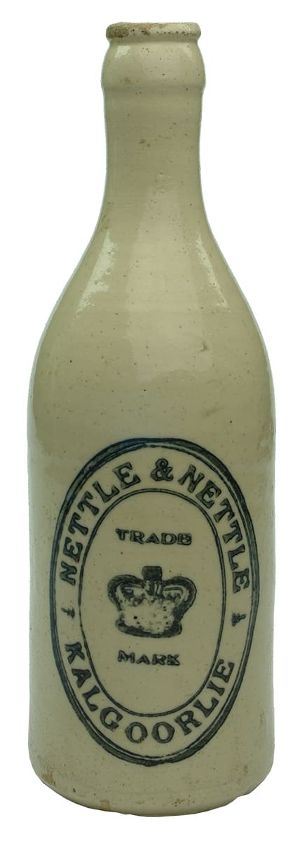 Nettle Kalgoorlie Crown Stoneware Ginger Beer Bottle