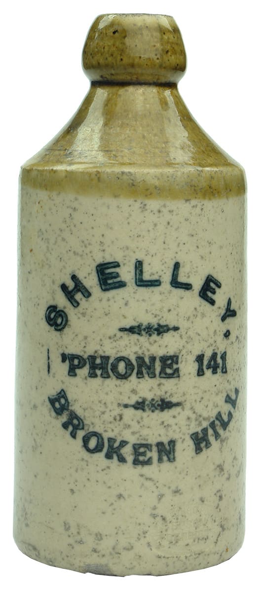 Shelley Broken Hill Phone Ginger Beer Bottle