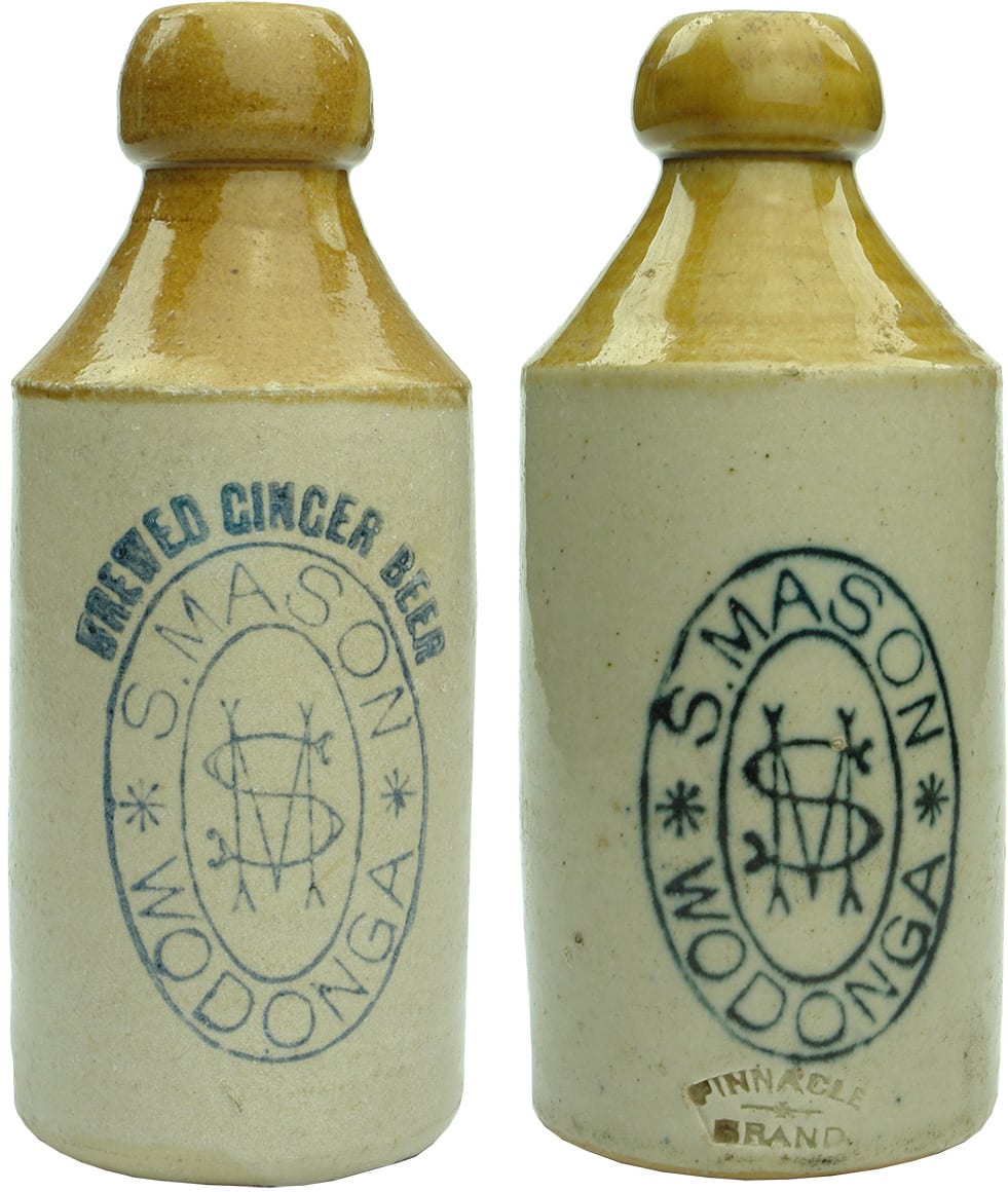 Collection Antique Vintage Stoneware Ginger Beer Bottles