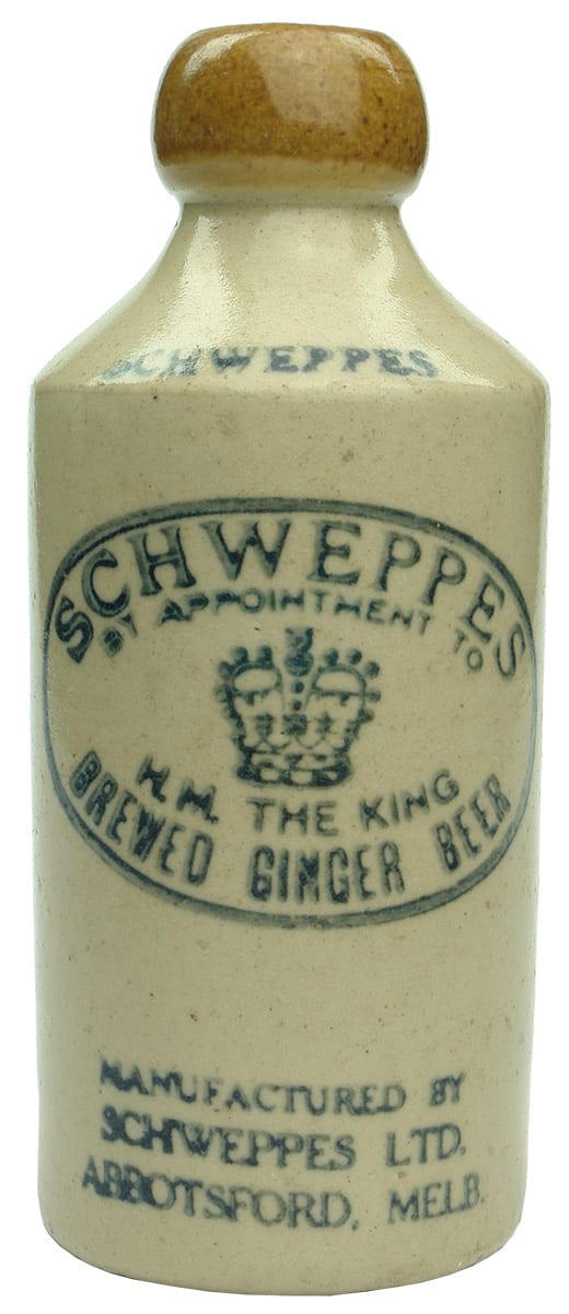 Schweppes Brewed Ginger Beer Abbotsford Bottle