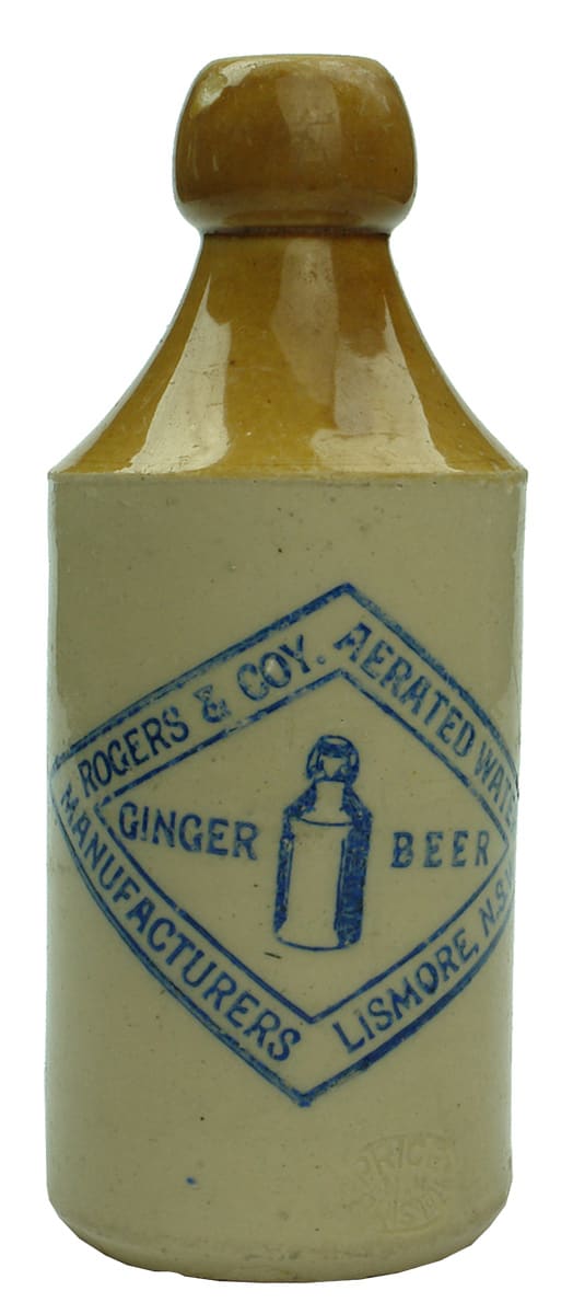 Rogers Lismore Vintage Ginger Beer Bottle