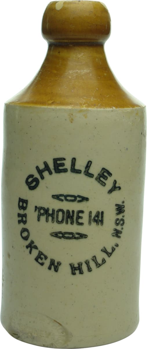 Shelley Broken Hill Phone Ginger Beer Bottle