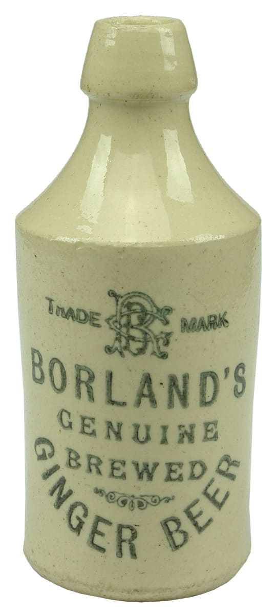 Borland's Genuine Brewed Ginger Beer Bottle