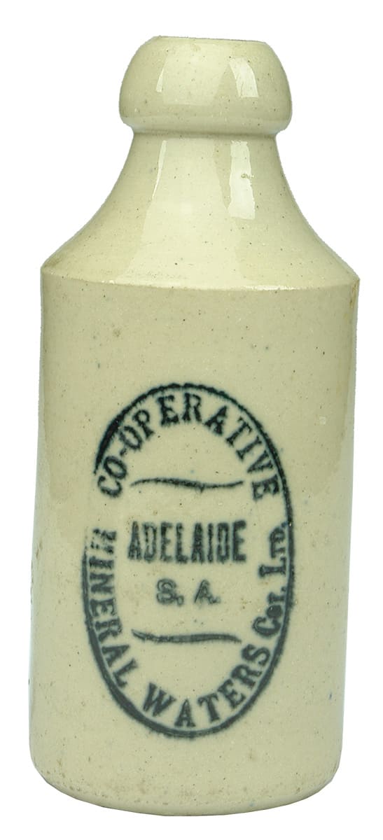 Co-operative Mineral Waters Adelaide Ginger Beer Bottle