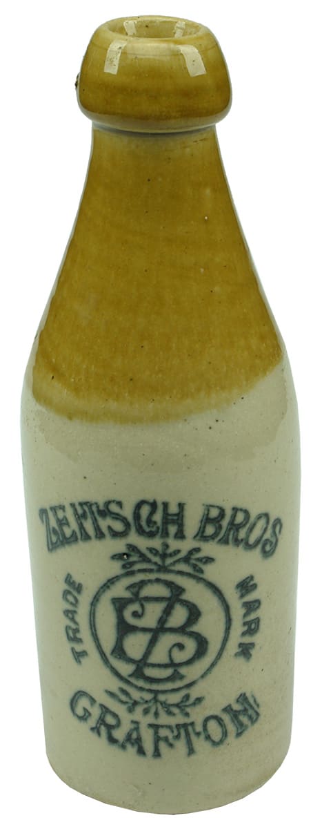Zeitsch Bros Grafton Stoneware Ginger Beer Bottle