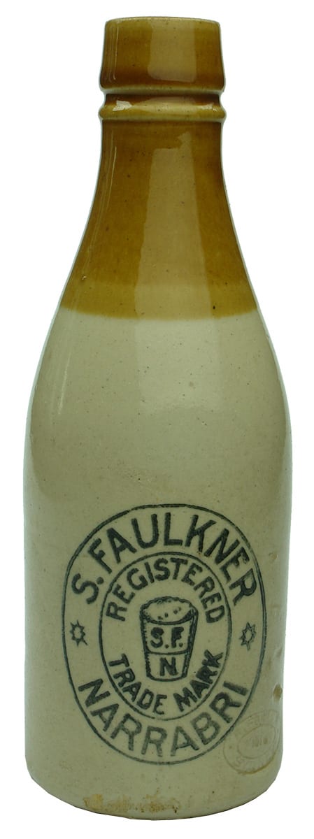 Faulkner Narrabri Glass Ceramic Ginger Beer Bottle