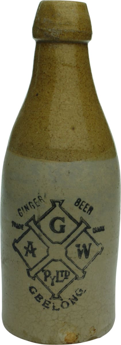 Geelong Ginger Beer Stoneware Bottle