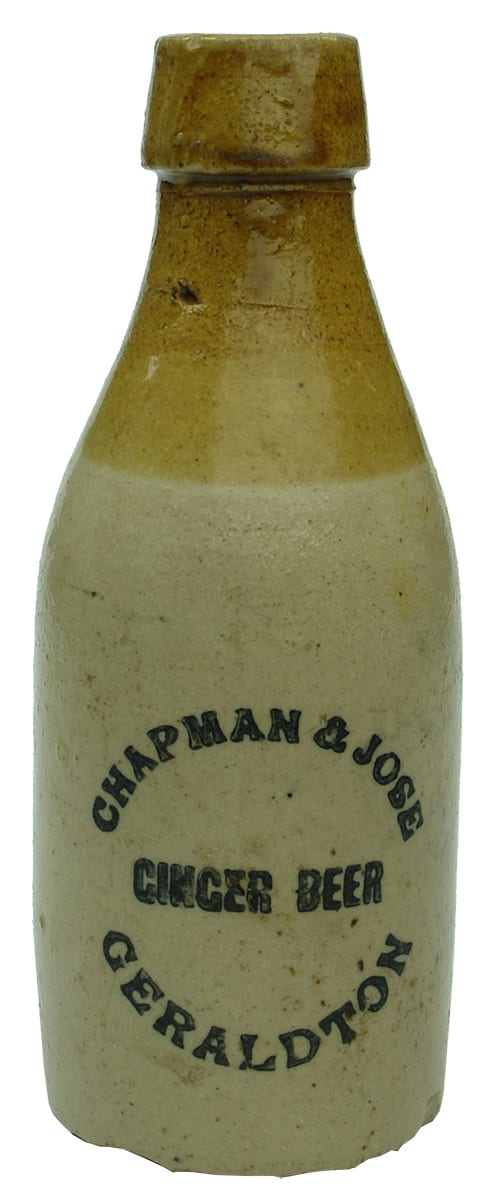Chapman Jose Geraldton Stone Ginger Beer Bottle