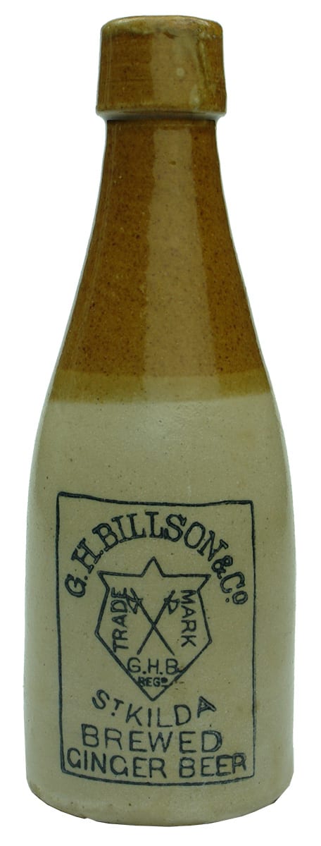 Billson St Kilda Axes Ginger Beer Bottle