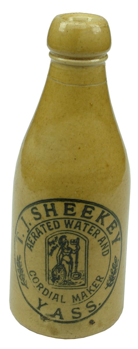 Sheekey Yass Britannia Stoneware Ginger Beer Bottle