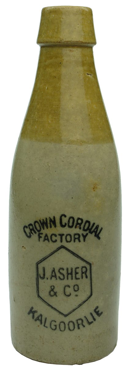 Crown Cordial Factory Asher Kalgoorlie Bottle