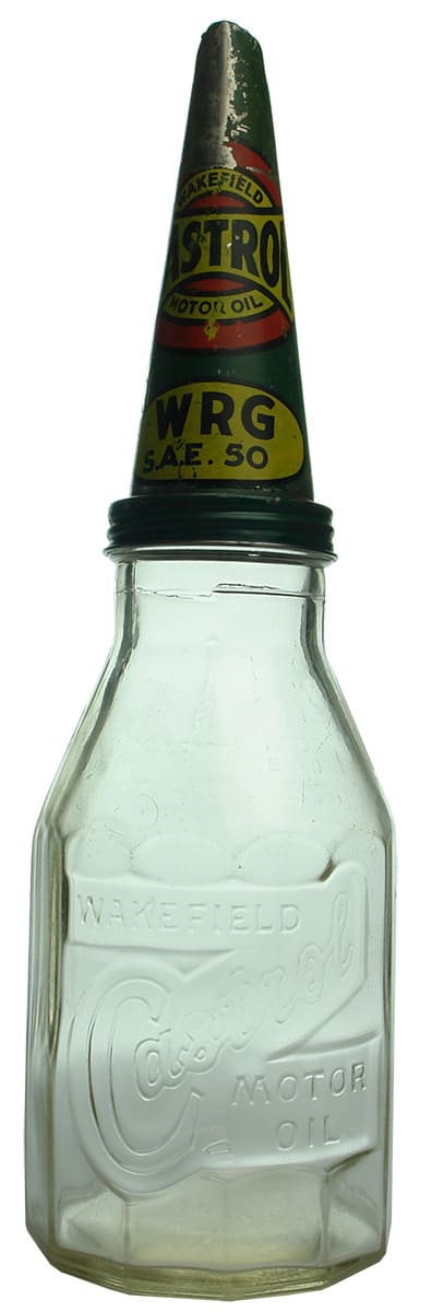 Wakefield Castrol Motor Oil Vintage Bottle