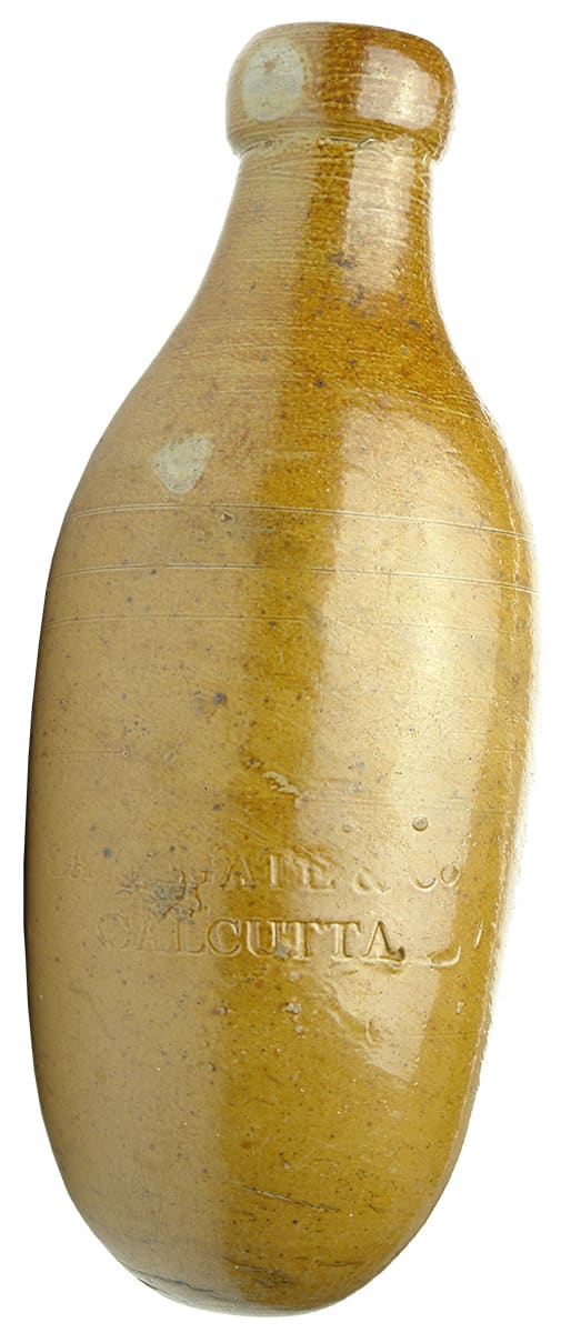 Bathgate Calcutta salt Glaze Stoneware Torpedo Bottle