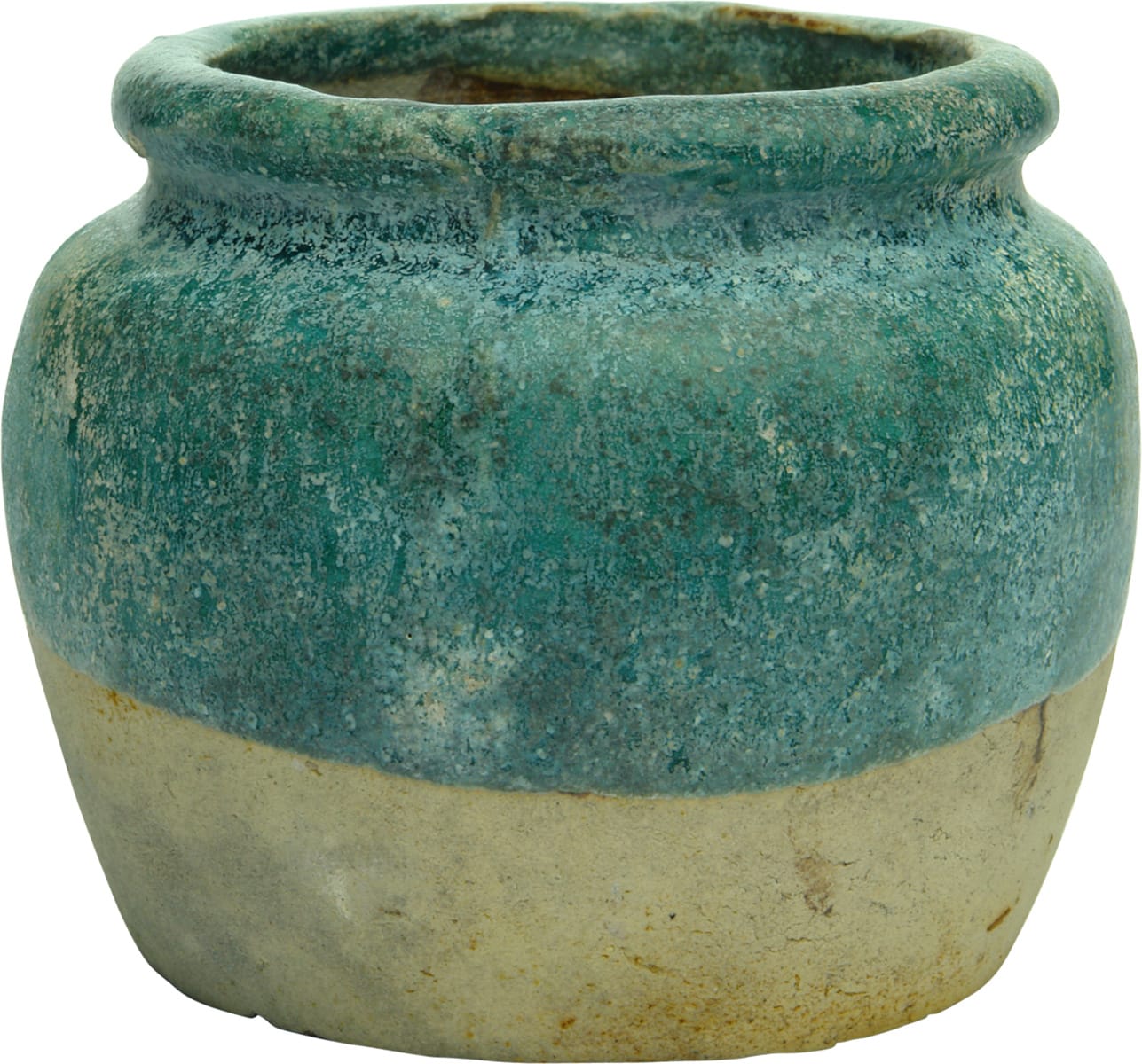 Green Glaze Chinese Ceramic Jar