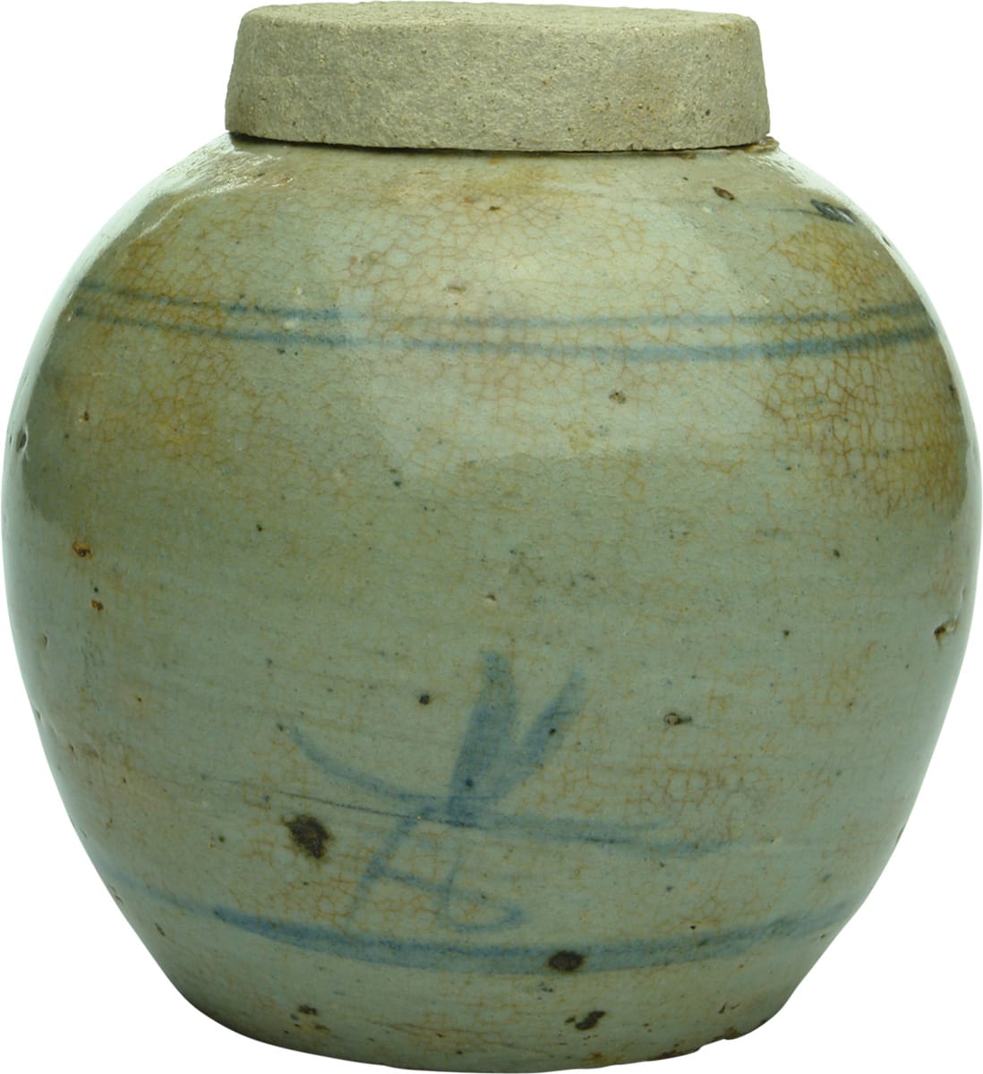 Chinese Stoneware Ginger Jar