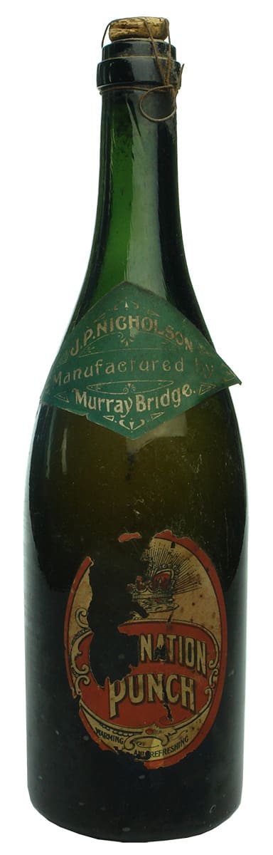 Nicholson Murray Bridge Coronation Punch Label Bottle