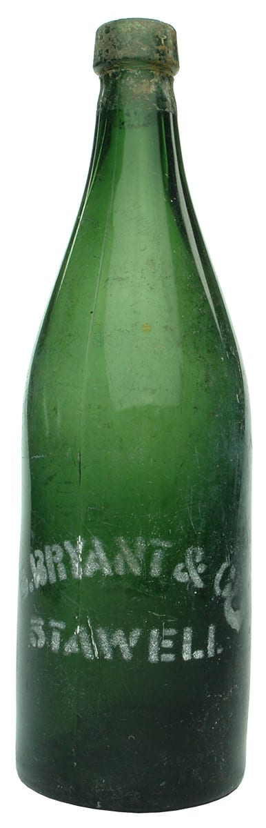 Bryant Stawell Sandblasted Antique Beer Bottle