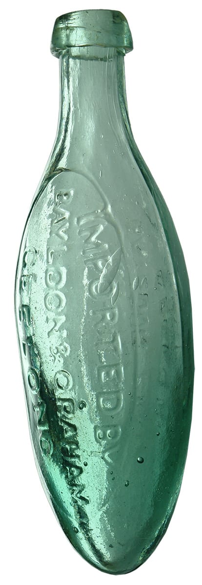 Bayldon Graham Importers Geelong Antique Torpedo Bottle