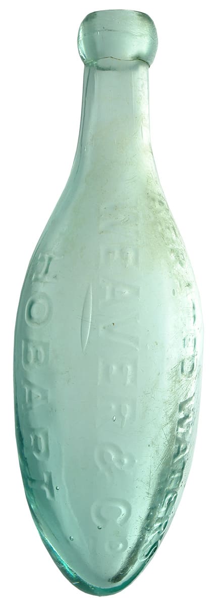 Weaver Aerated Waters Hobart Torpedo Bottle