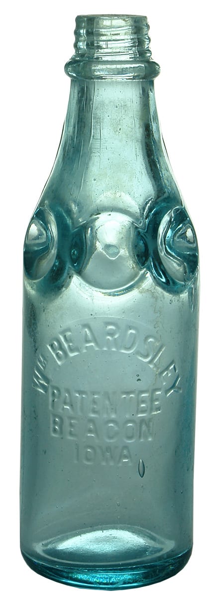 Beardsley Patentee Beacon Iowa Antique Bottle