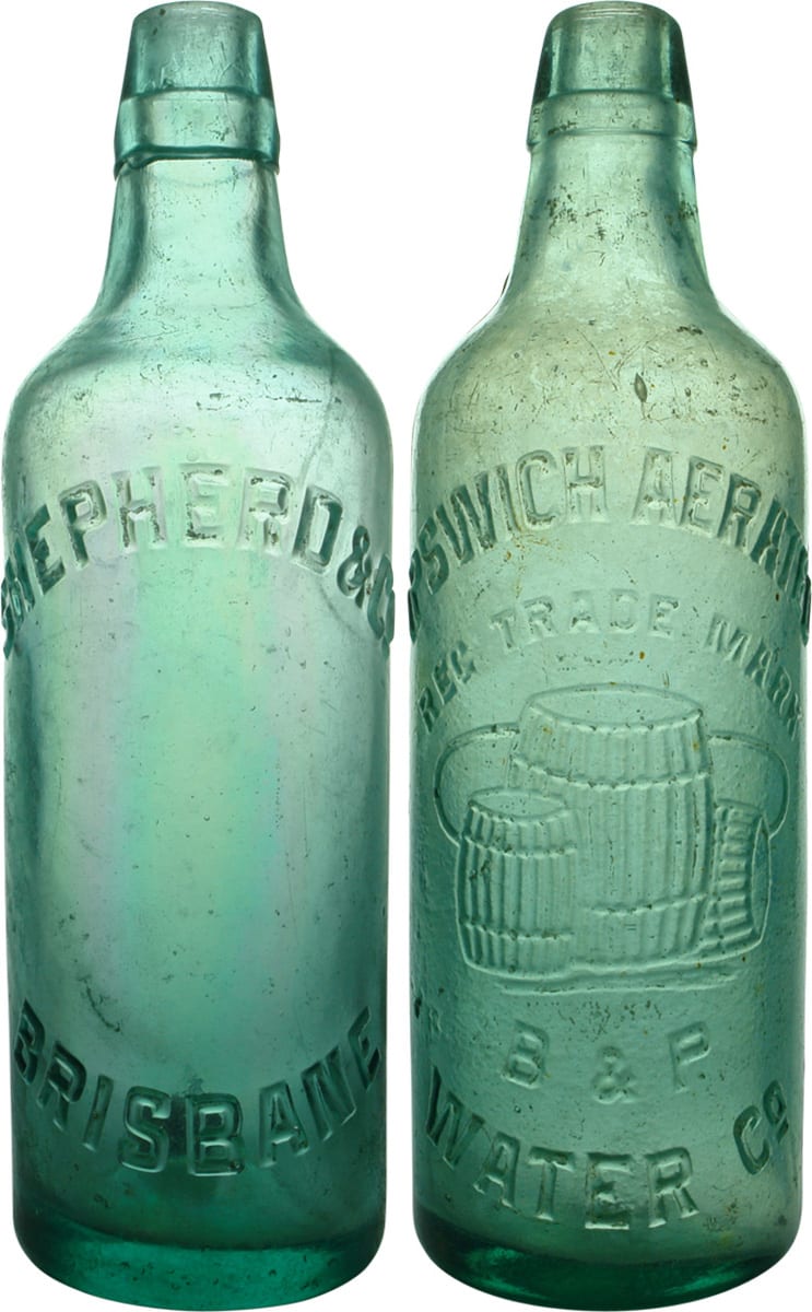 Collection Antique Lamont Patent Bottles