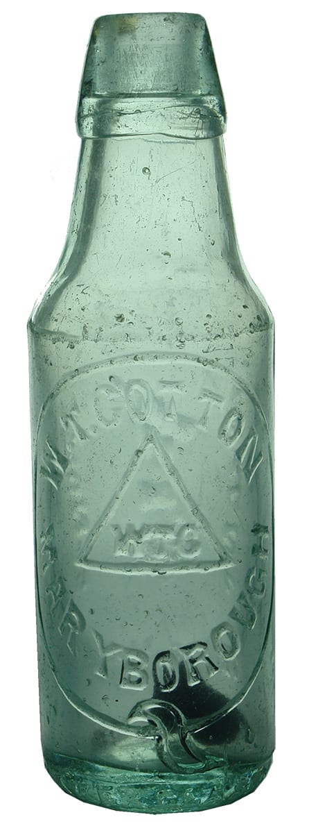Cotton Maryborough Lamont Patent Antique Bottle