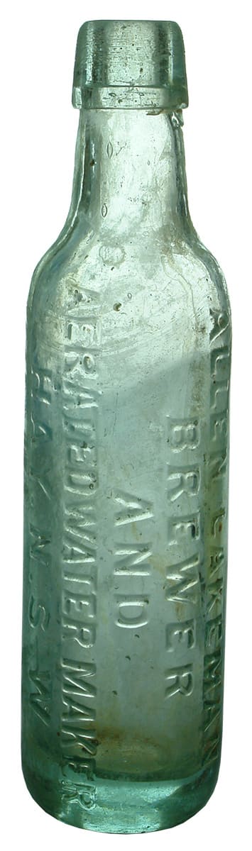 Allen Lakeman Brewer Aerated Water Hay Bottle