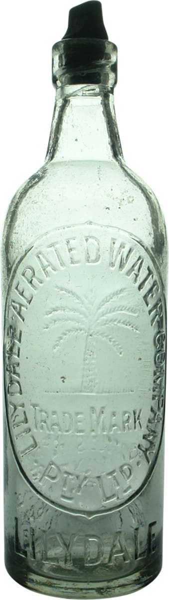 Lilydale Aerated Waters Fern Tree Bottle
