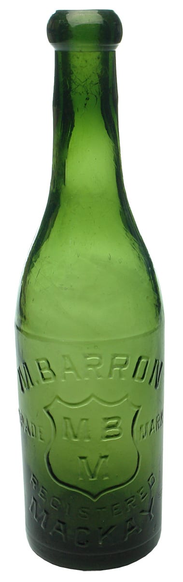 Barron Mackay Green Soda Bottle