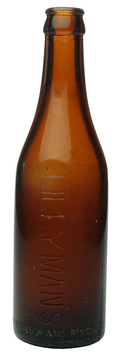Lillyman's Tamworth Amber Crown Seal Bottle