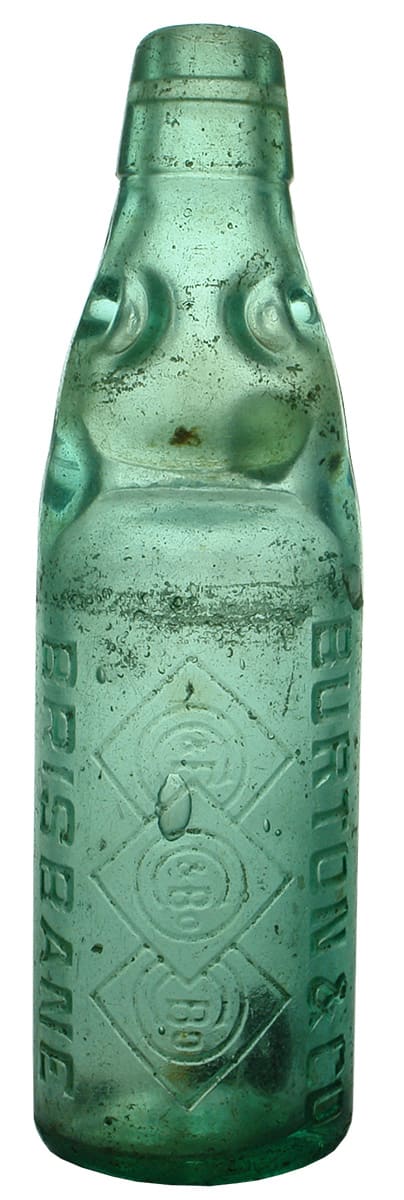 Burton Brisbane Diamonds Antique Codd Marble Bottle