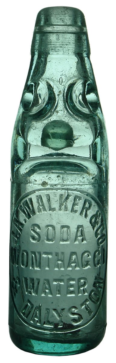 Walker Wonthaggi Dalyston Soda Water Codd Bottle