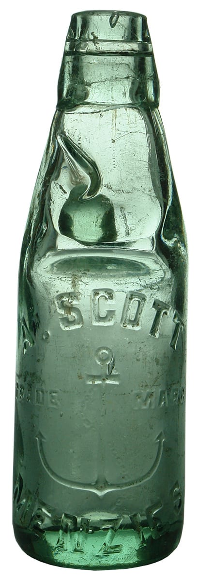 Scott Menzies Anchor Antique Codd Marble Bottle