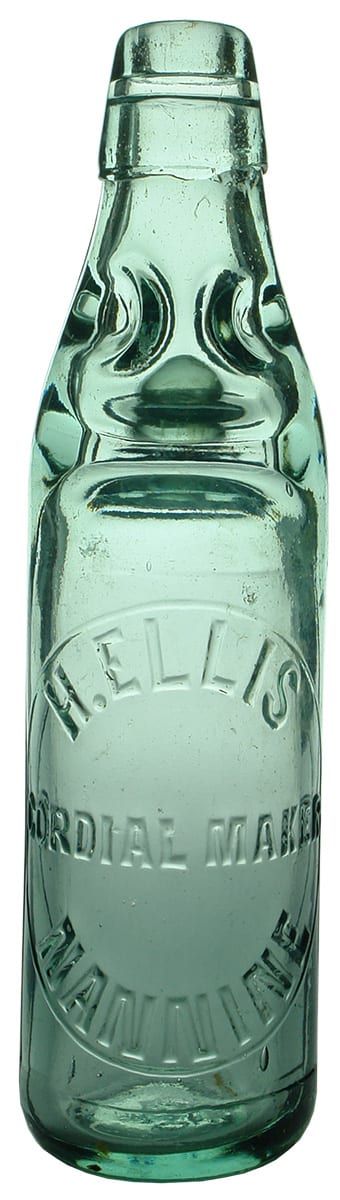Ellis Nannine Cordial Maker Codd Bottle