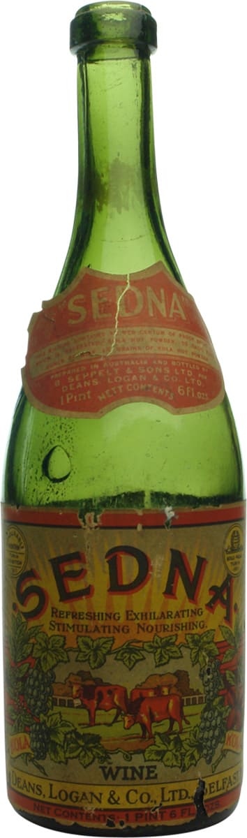 Sedna Kola Wine Seppelt Deans Logan Label Bottle