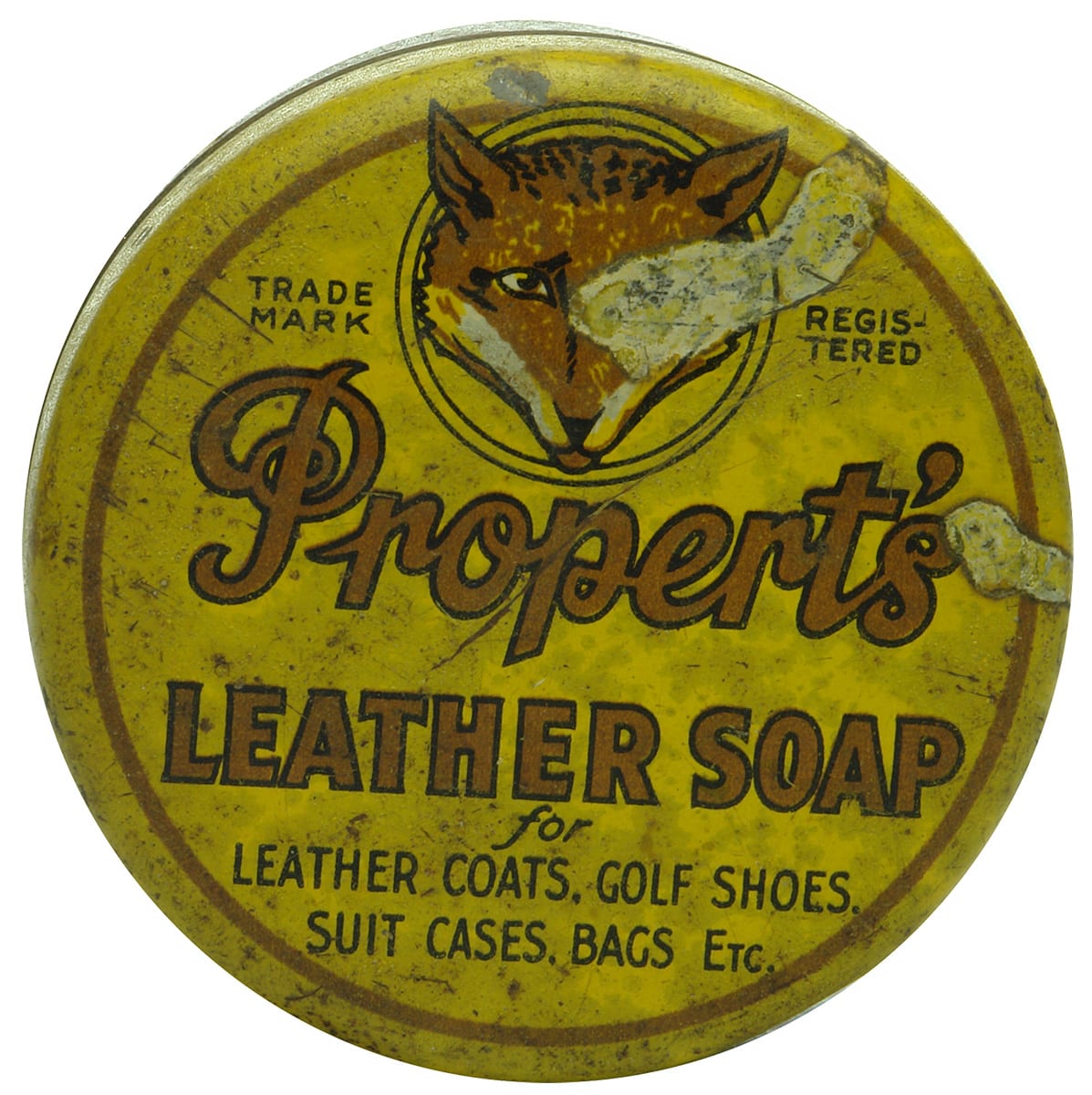 Propert's Leather Soap Meltonian Williamstown Tin