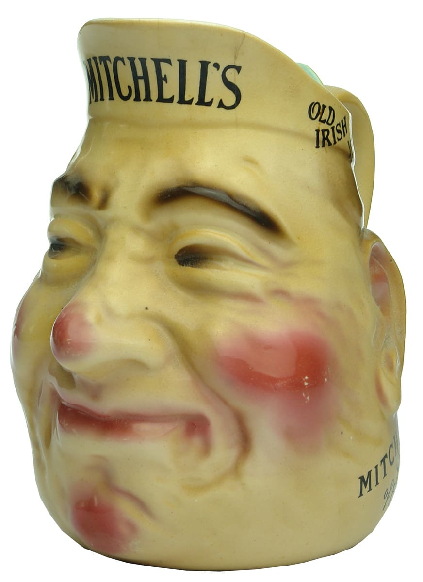 Mitchell's Old Irish Whisky Face Jug