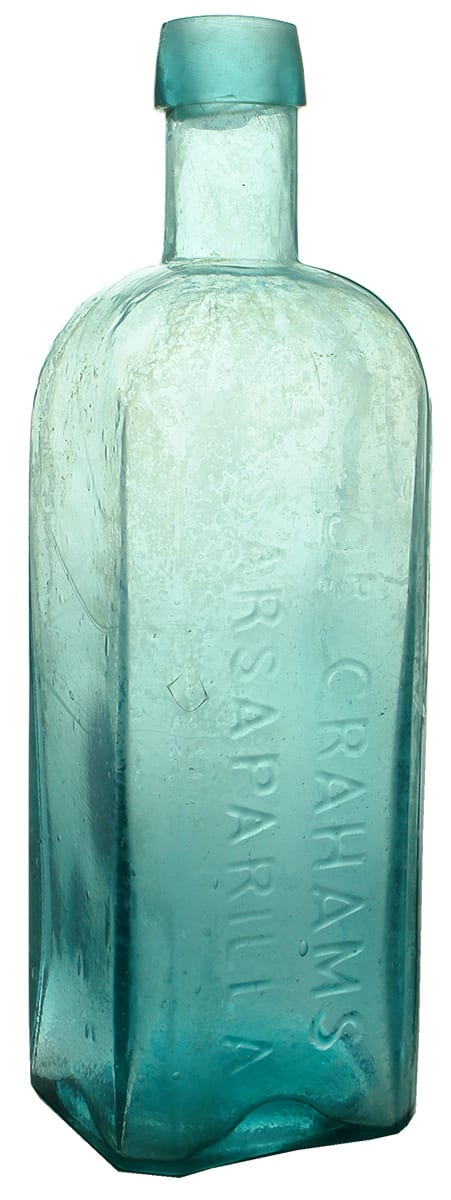 Grahams Sarsaparilla Hemmons Melbourne Antique Bottle