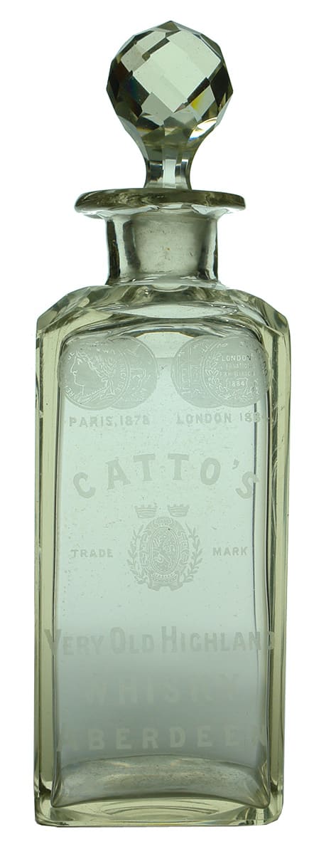 Catto's Old Highland Whisky Aberdeen Decanter