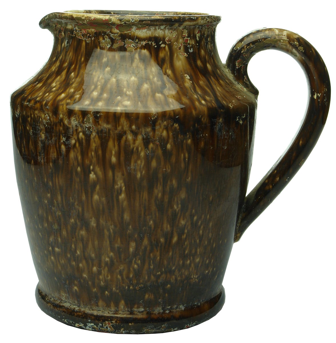 Mottled Glaze Pottery Water Jug