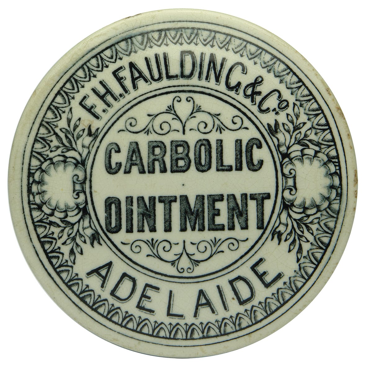 Faulding Carbolic Ointment Adelaide Pot Lid