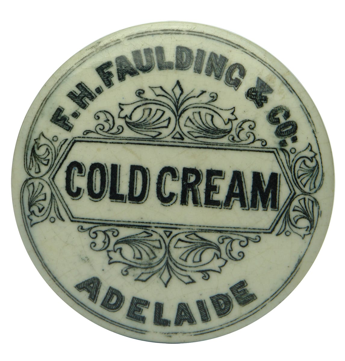 Faulding Cold Cream Adelaide Pot Lid