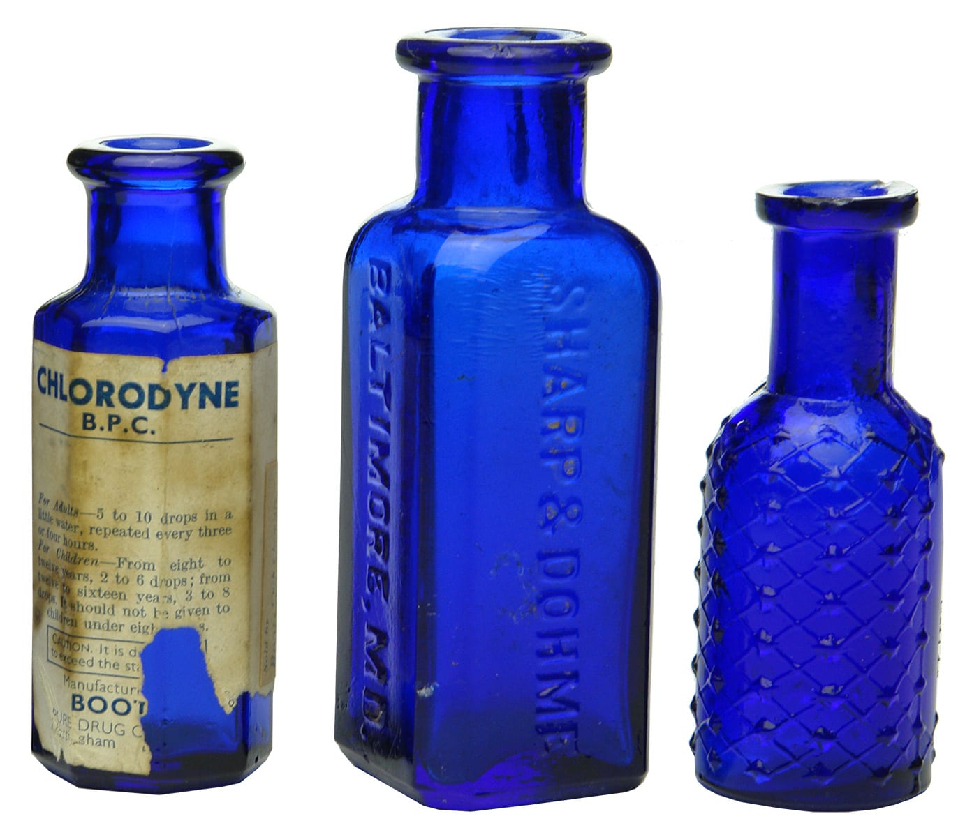 Old Antique Poison Vintage Bottles