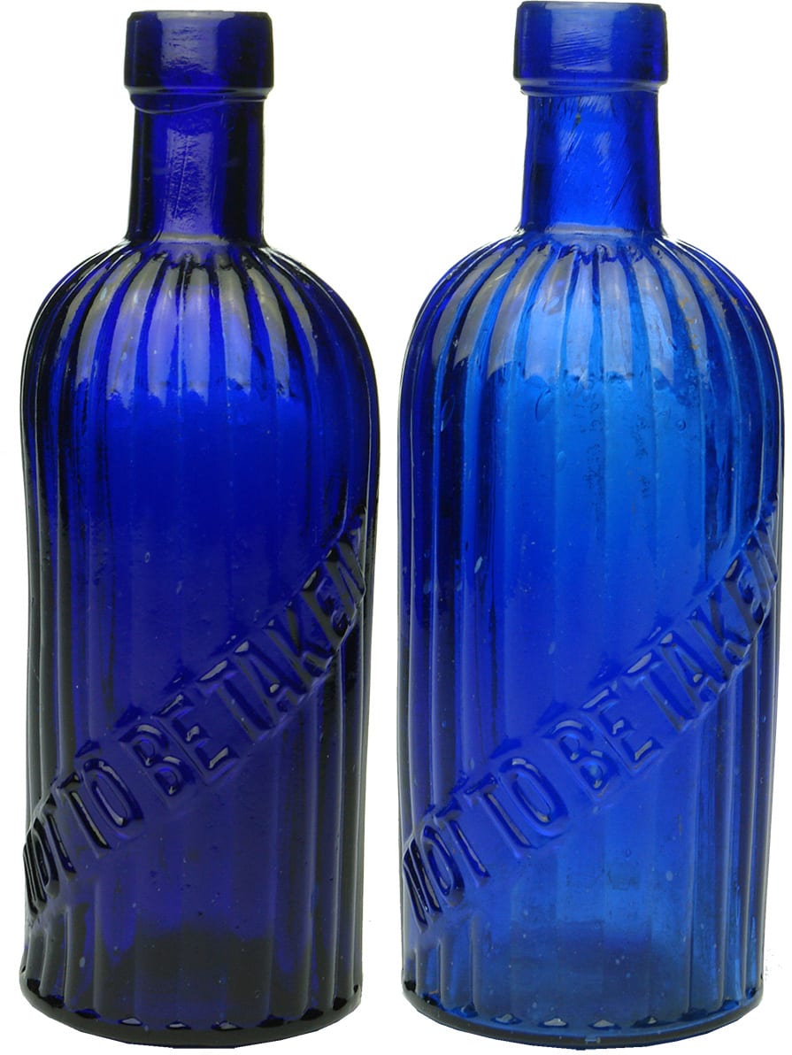 Old Antique Poison Vintage Bottles