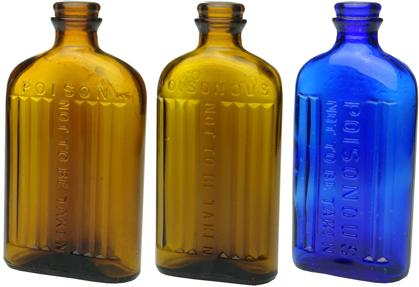 Old Antique Poison Vintage Bottles