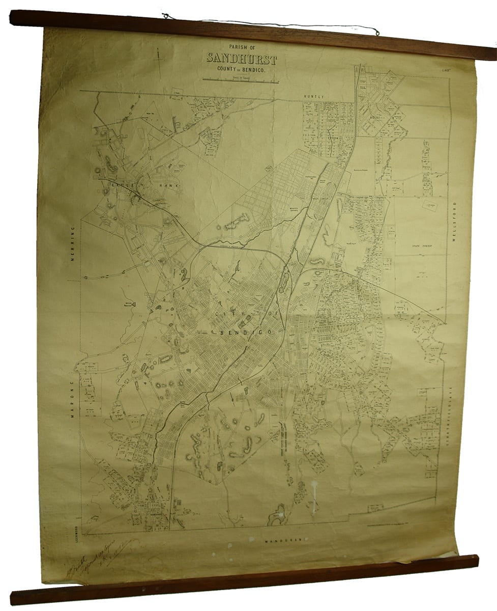 1904 Parish Sandhurst Map Plan