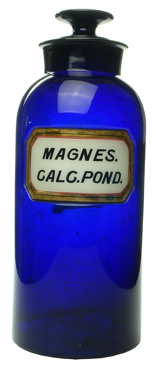 Magnes Calc Pond Walton Cobalt Blue Bottle